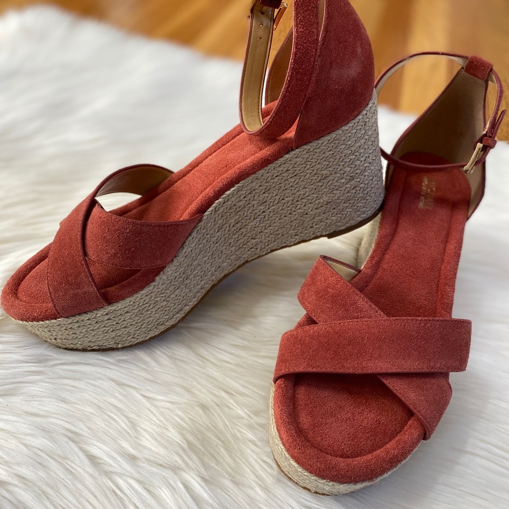 Michael Kors Suede Ankle Strap Espadrilles